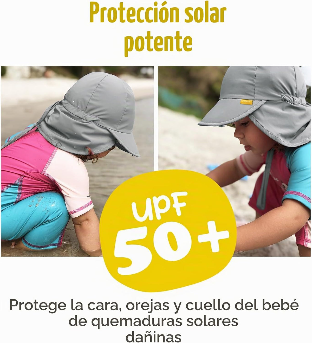 FURTALK Sombrero de sol para bebés niñas y niños de verano para pla...