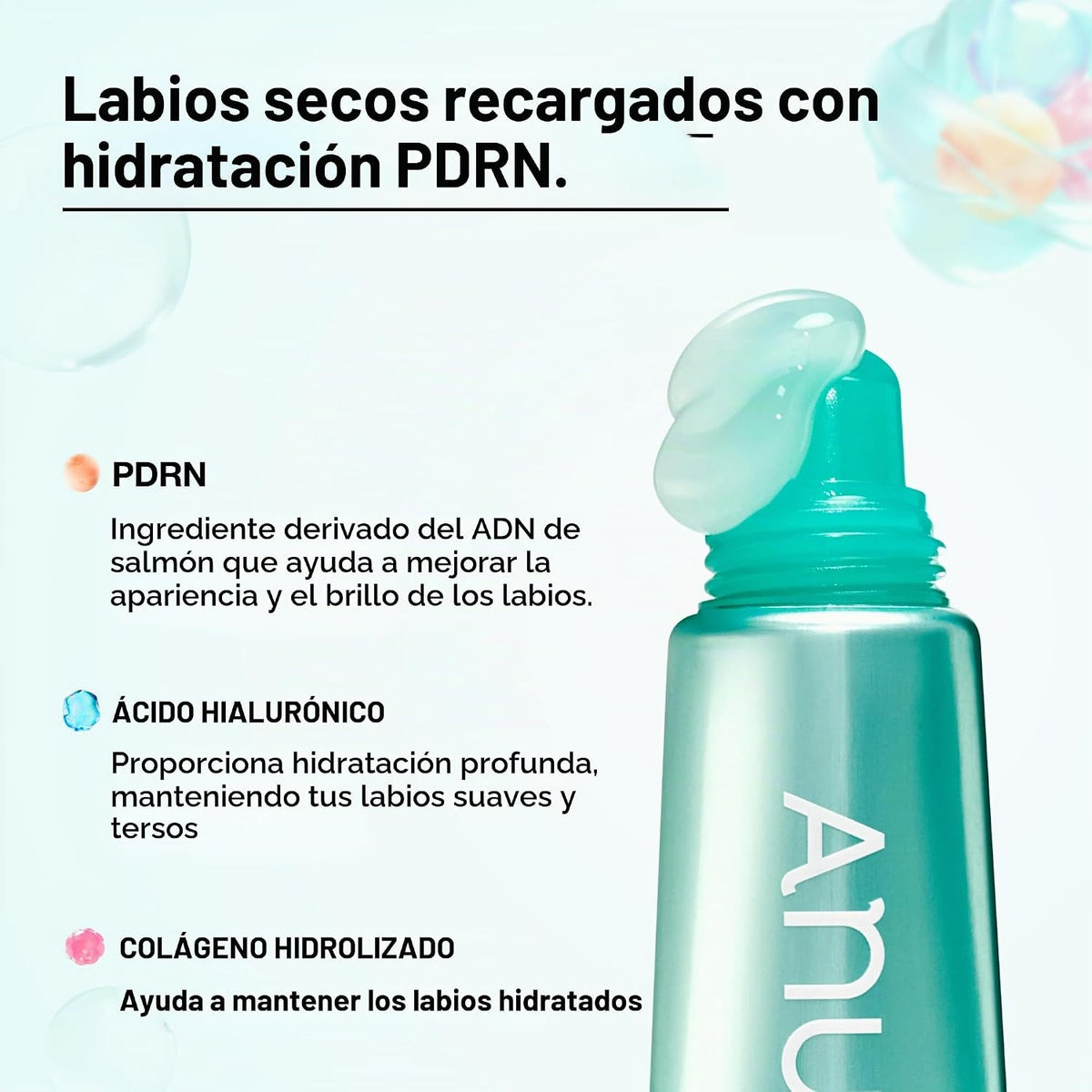 Anua Suero labial PDRN, 0.33 fl.oz | Hidratación de larga duración...