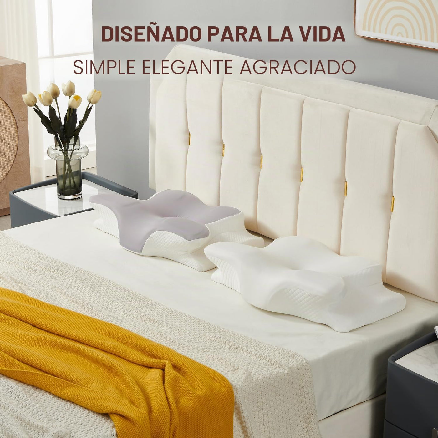 Almohada cervical Ergo para la apnea del sueño, los ronquidos y el...