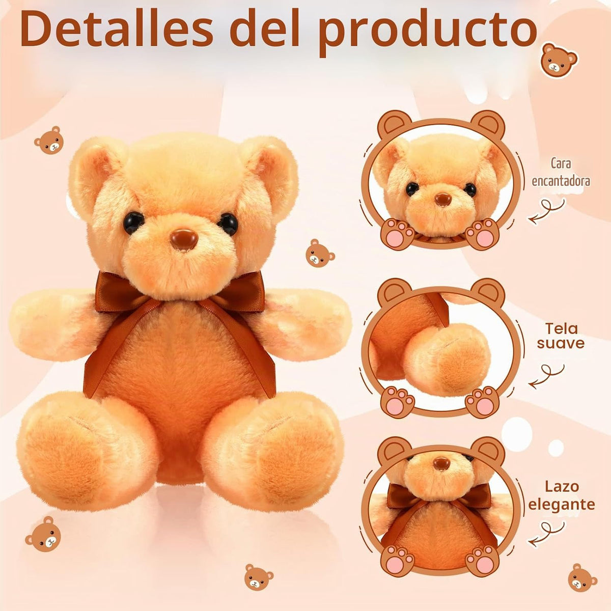 Skylety - 10 piezas de osos de peluche, paquete de animales de pelu...