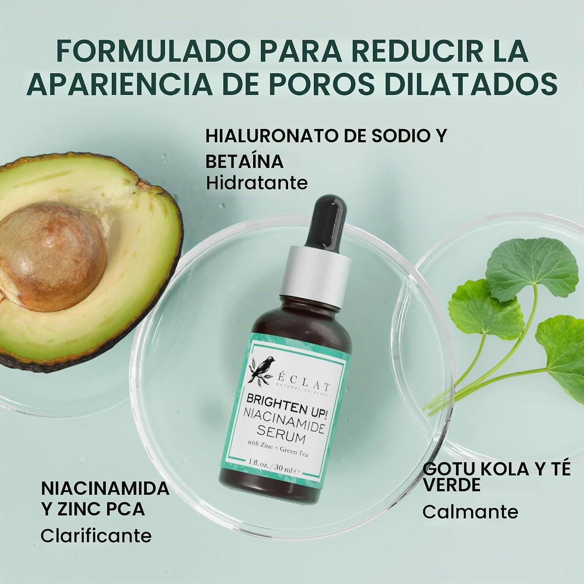 Eclat Skincare Suero de niacinamida clarificante, 12% niacinamida c...