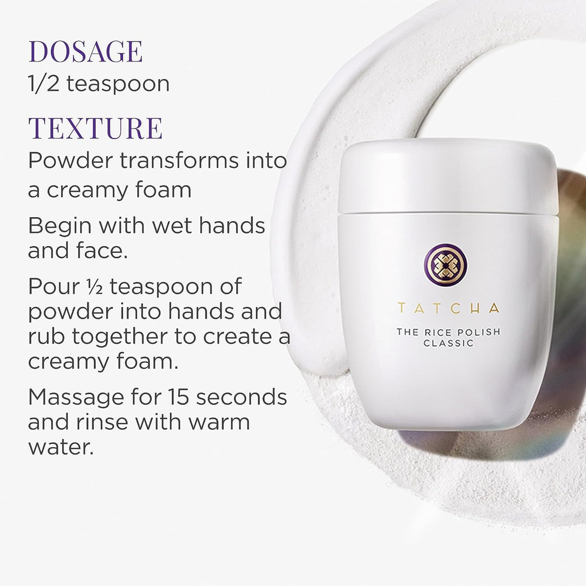 Tatcha: El esmalte de arroz. Exfoliante diario no abrasivo