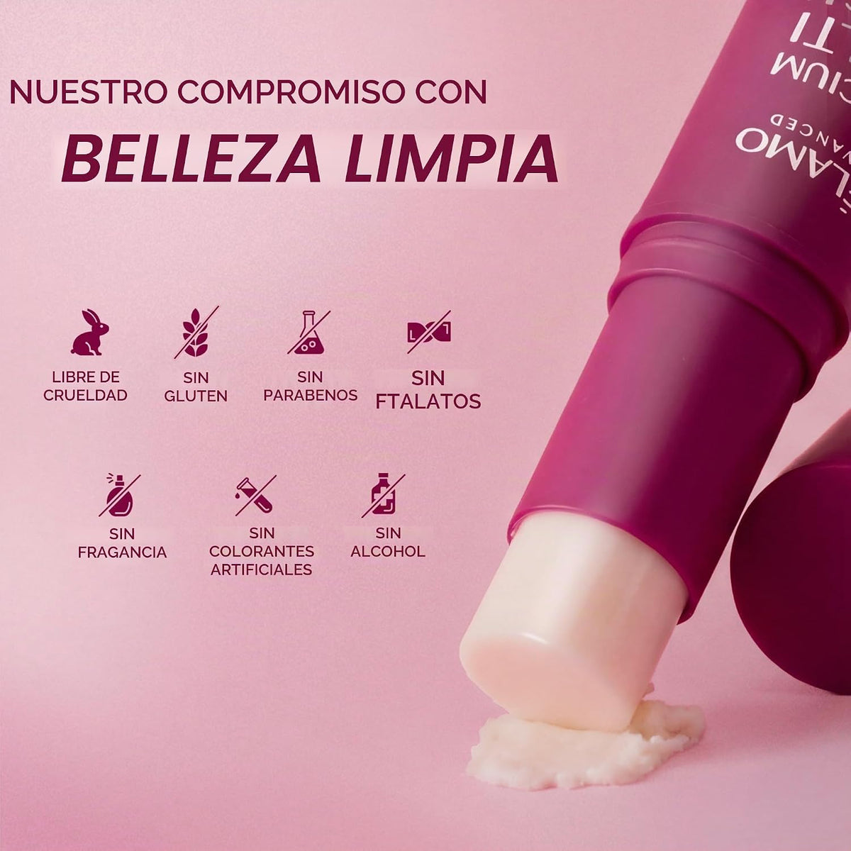 Bálsamo múltiple de calcio para arrugas, debajo de los ojos, la car...