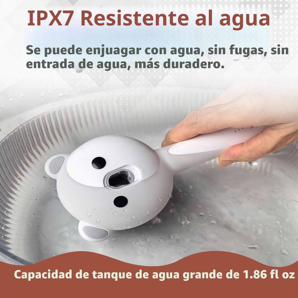 Cepillo de vapor para gatos con 2 niveles de pulverización y botón...