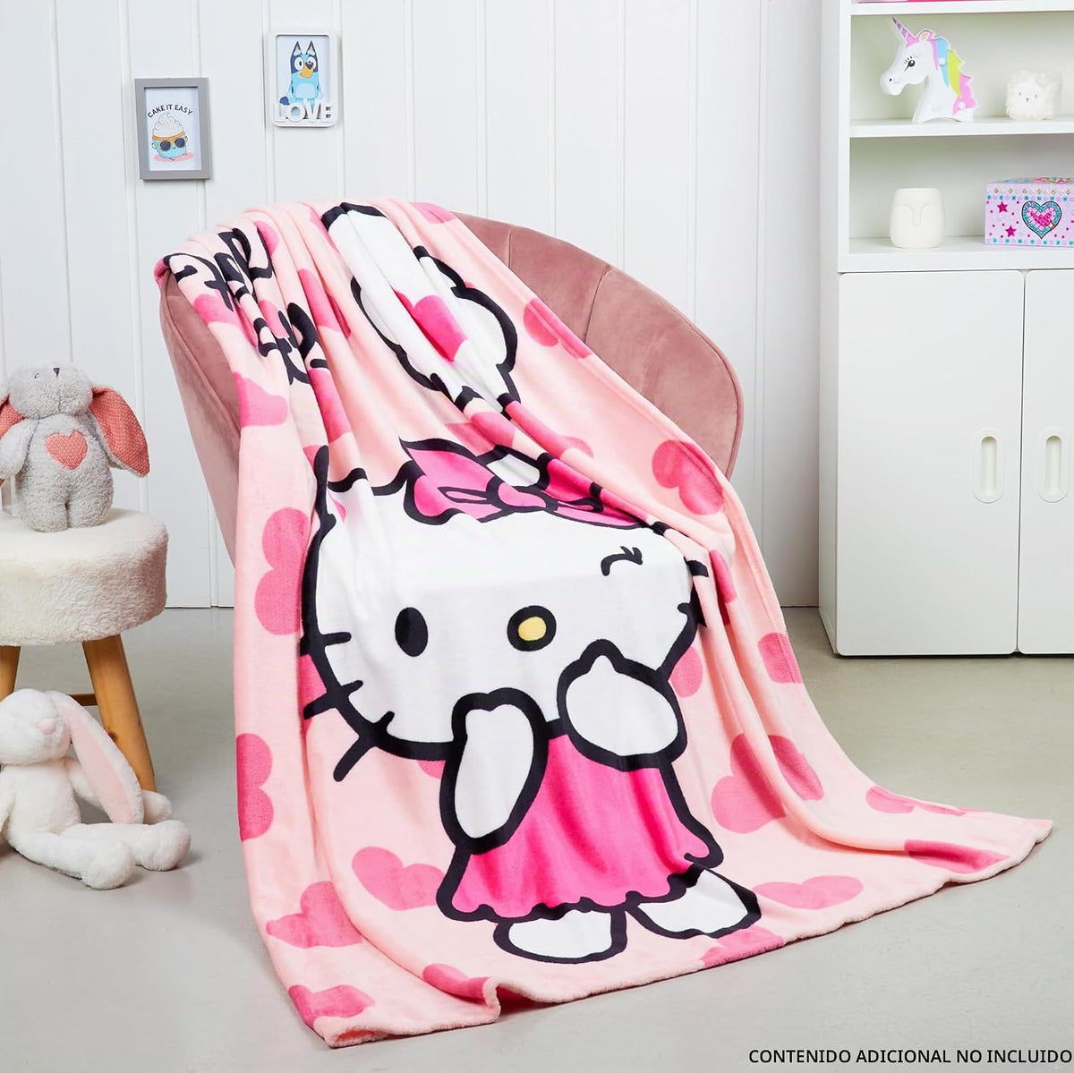 Manta de forro polar Hello Kitty Sanrio, 59x51 pulgadas, ropa de ca...