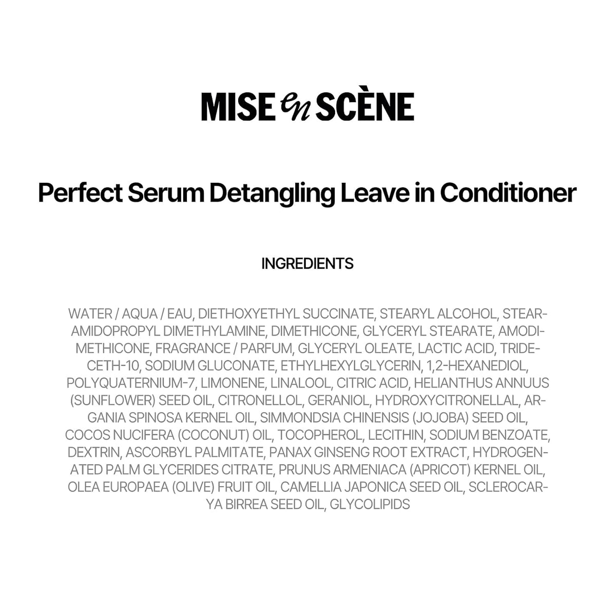 Mise En Scene Perfect Serum Hair Mist | Tratamiento no graso sin la...