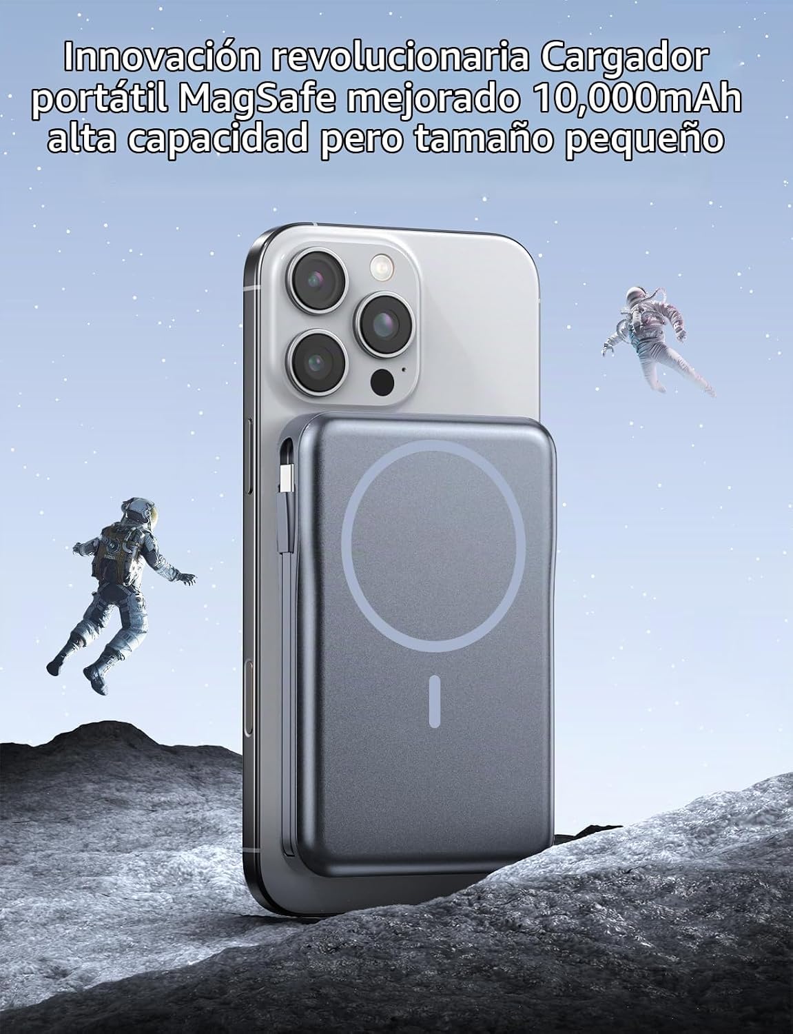 Cargador portátil magnético 10000mAh, banco de energía 20W con cabl...