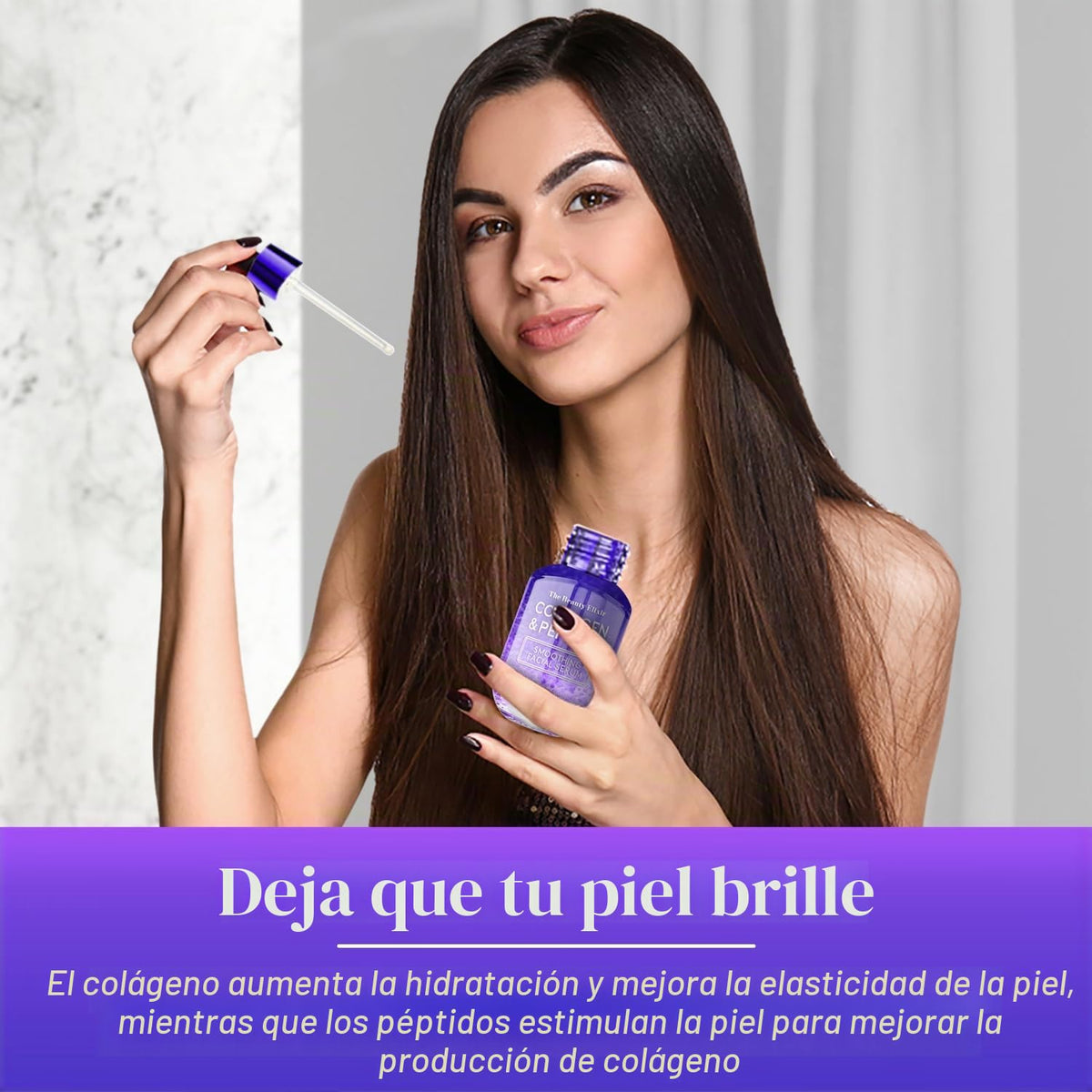 The Beauty Elixir Suero de colágeno y péptidos para la cara, probad...