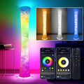 2 lámparas de pie, lámpara de esquina LED RGB inteligente de 61 pul...