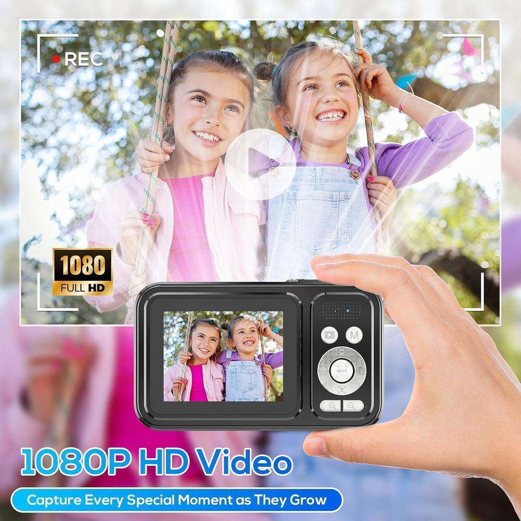 Cámara digital para niños, 48MP FHD 1080P