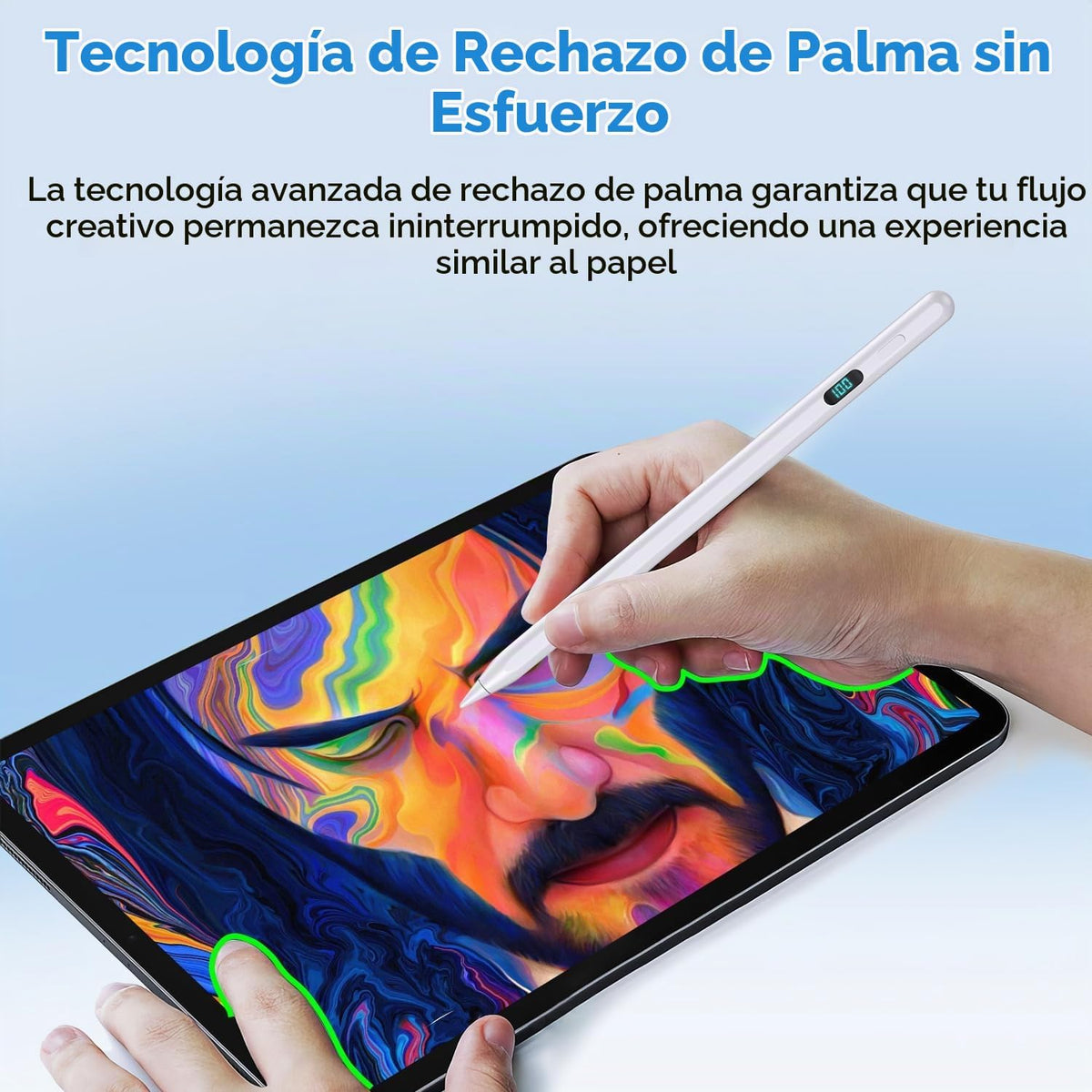 Lápiz óptico para iPad 2026-2018, magnético, rechazo de palma y car...