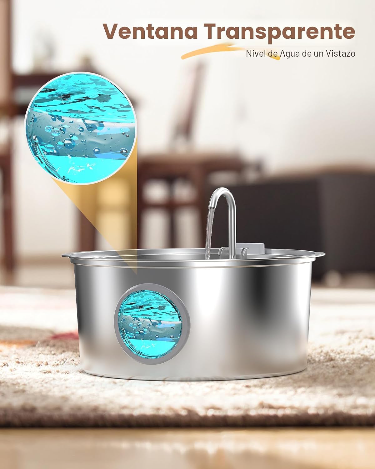 Fuente de agua para mascotas para perros grandes: fuente de agua de...