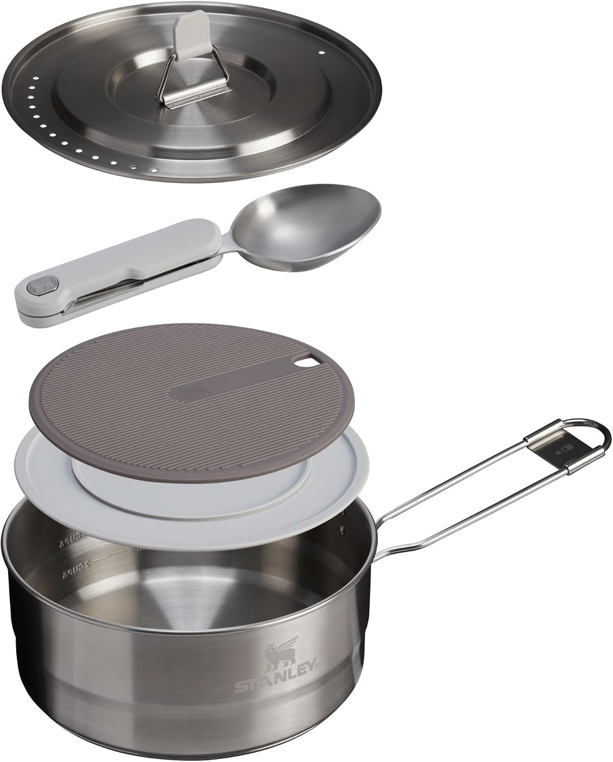 Stanley Wildfare Pro - Juego de cacerolas de acero inoxidable de 5...