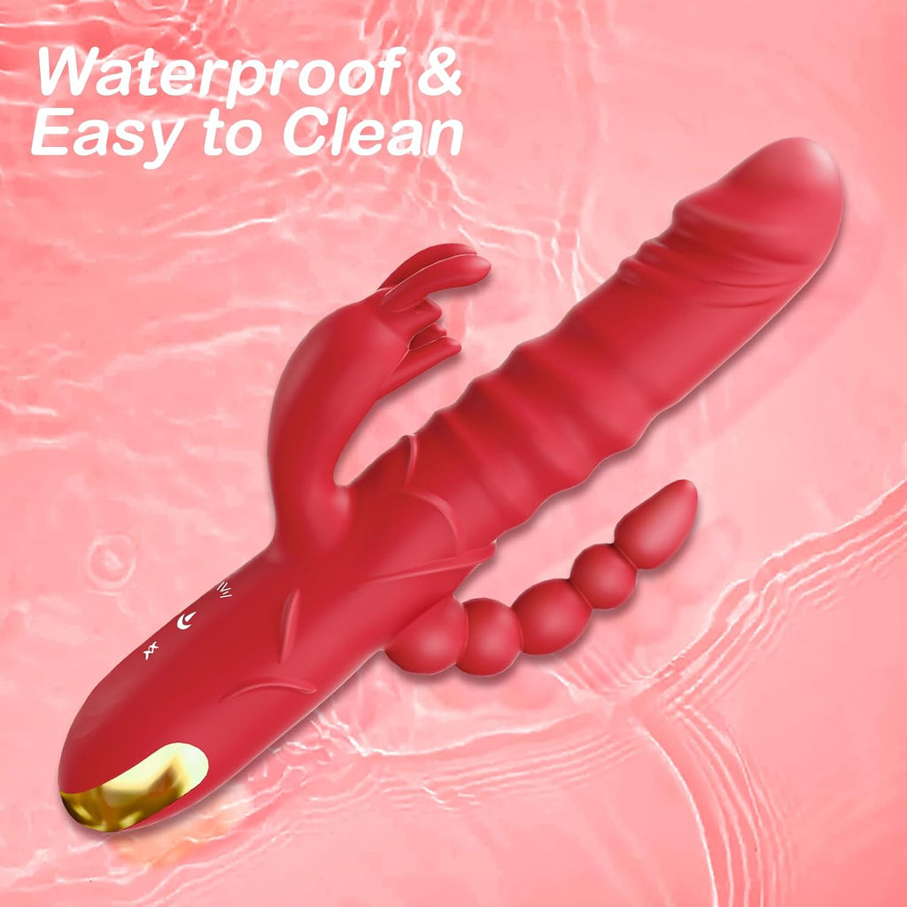 SUPOLA Consolador de empuje vibrador para adultos, juguetes sexuale...