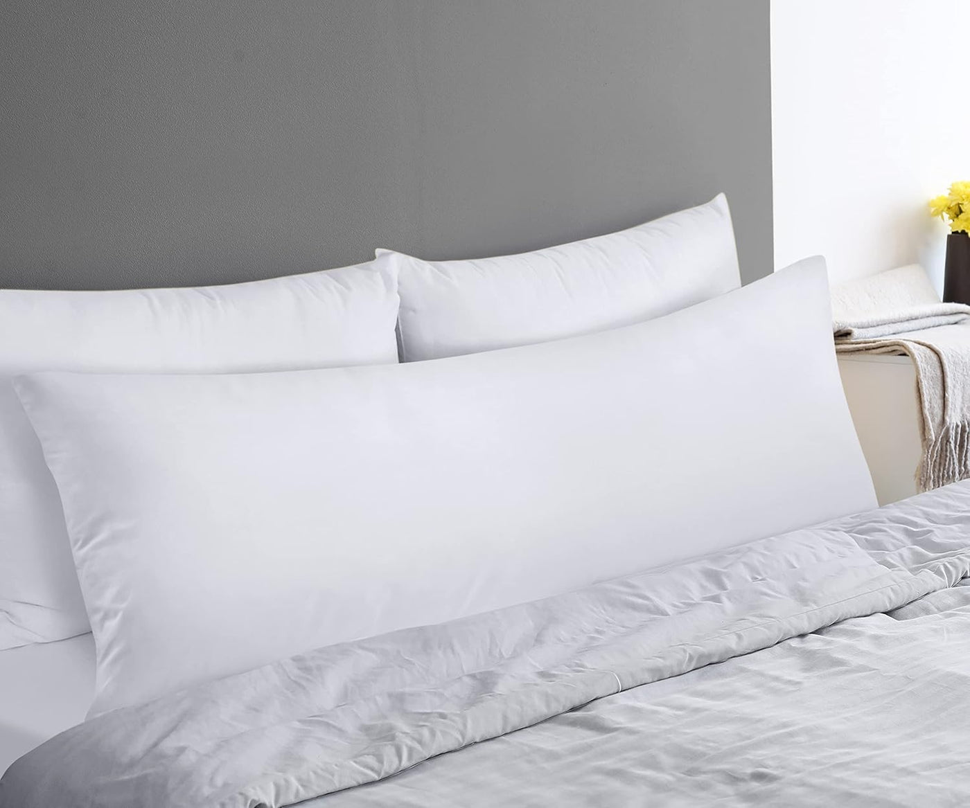 Funda de almohada para cuerpo 100% de algodón con poliéster suave y...