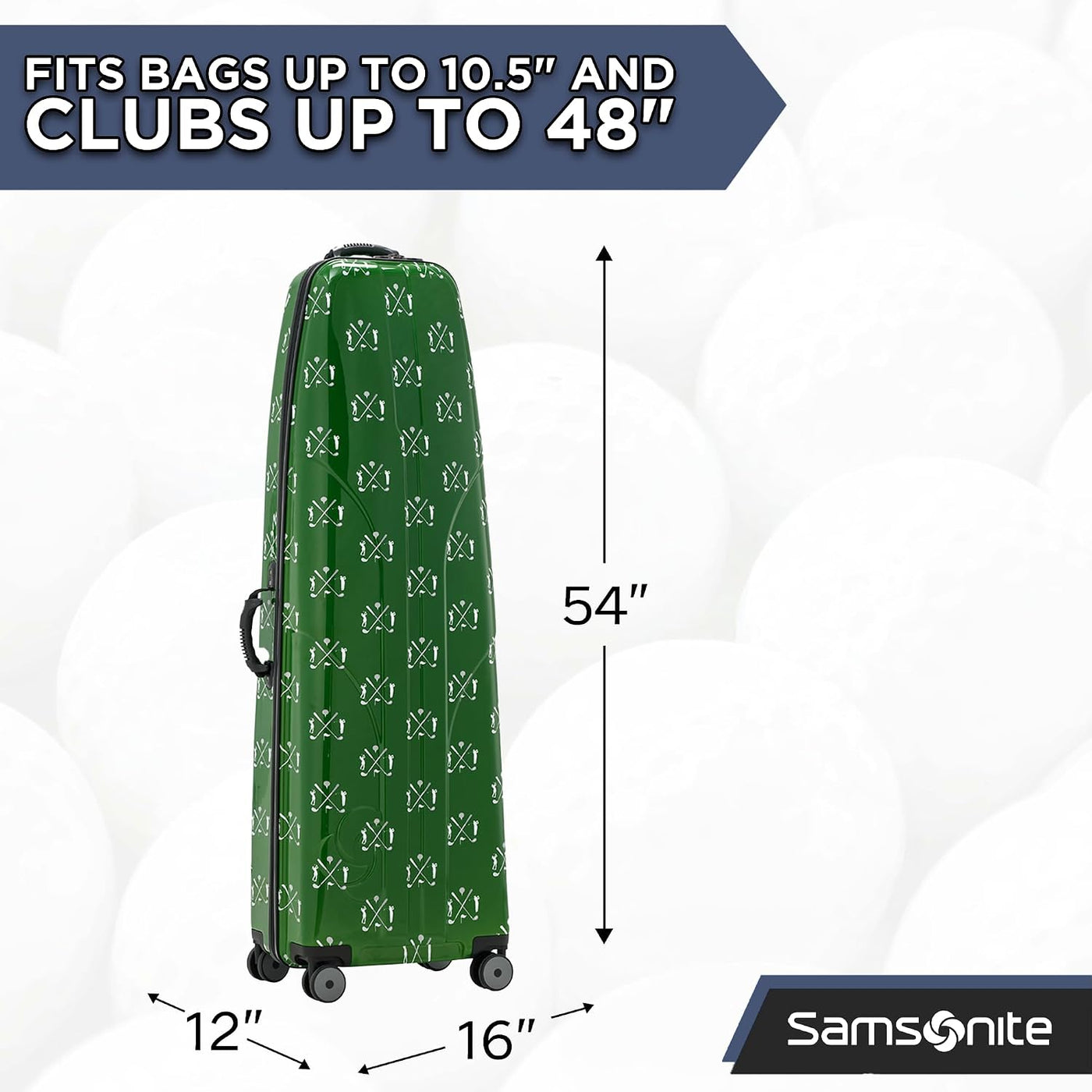 Samsonite Tour Deluxe - Funda rígida para golf, bolsa de viaje de g...
