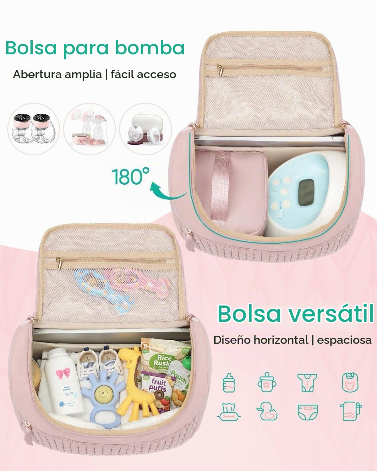 Bolsa para extractor de leche Qualyphant para Spectra S1\/S2 y Mede...