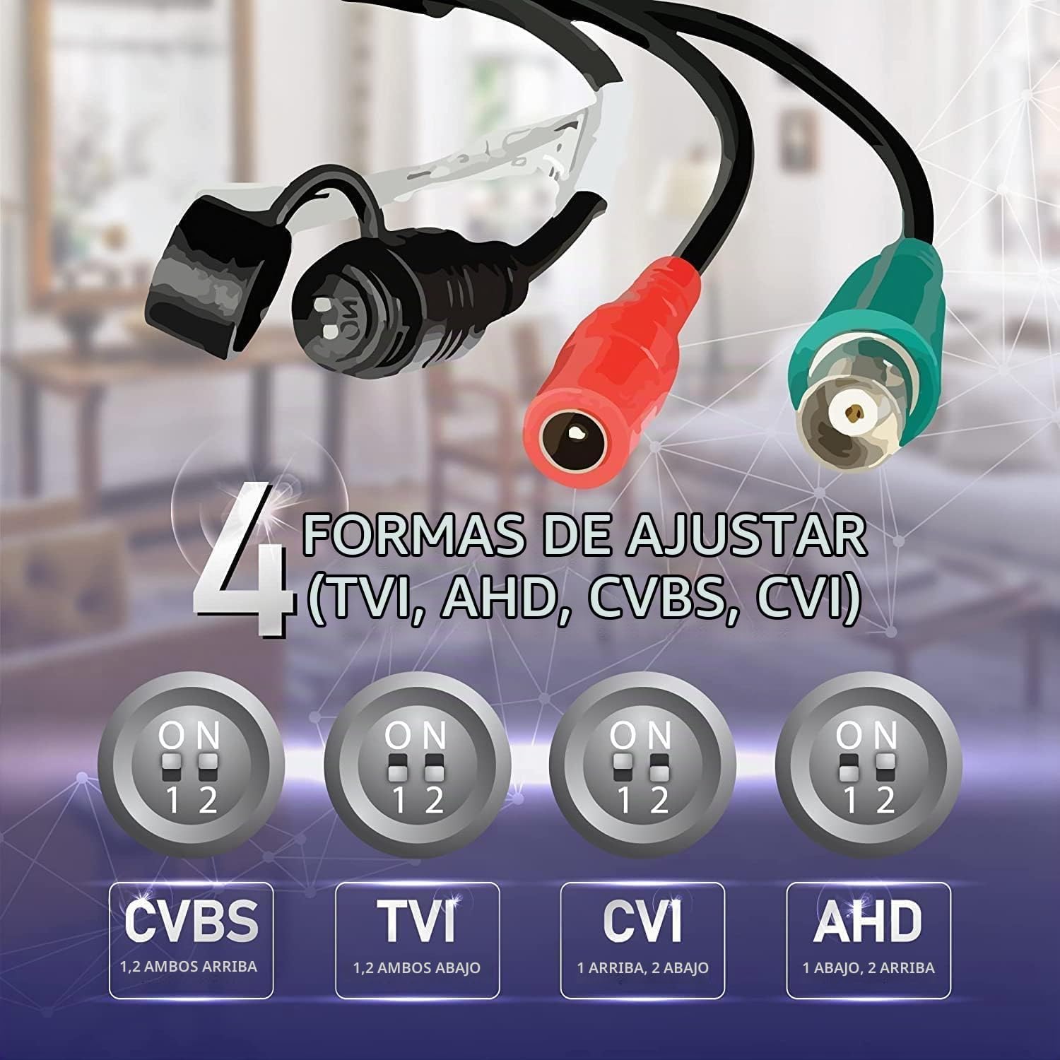 Marquis Cámara de seguridad CCTV con cúpula de torreta infrarroja H...