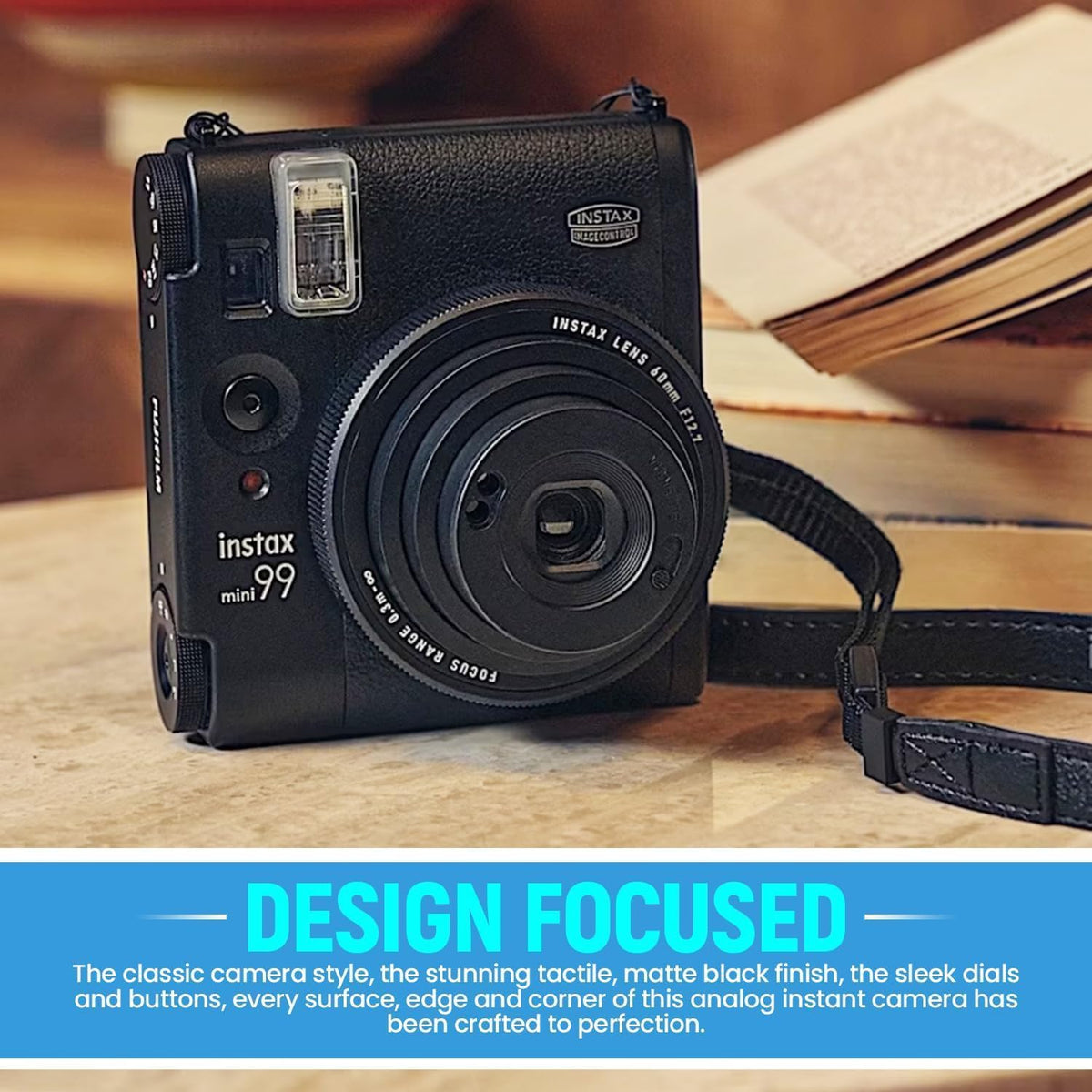 Fujifilm Mini cámara de película Instax 99 (negro) + paquete doble...