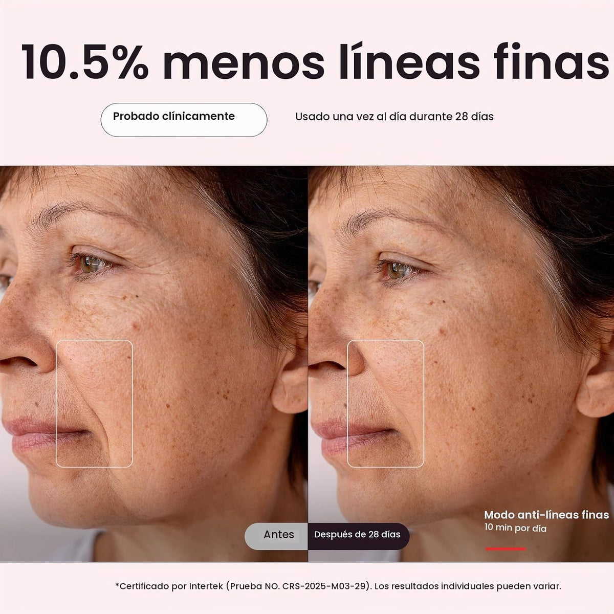 Wavytalk Máscara de terapia de luz roja para cara, ELLE mejor herra...