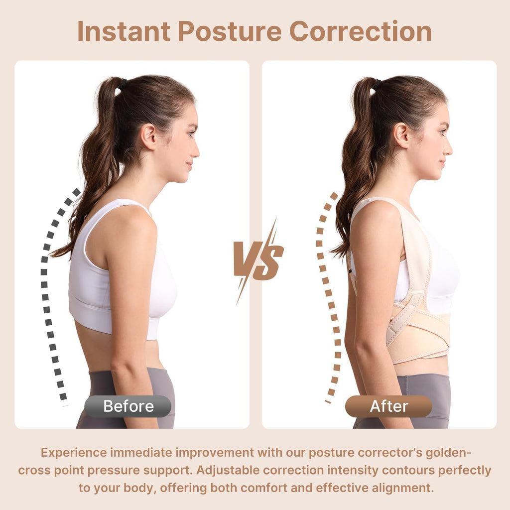 Corrector de postura Fit Geno para mujer Lite, soporte superior de...