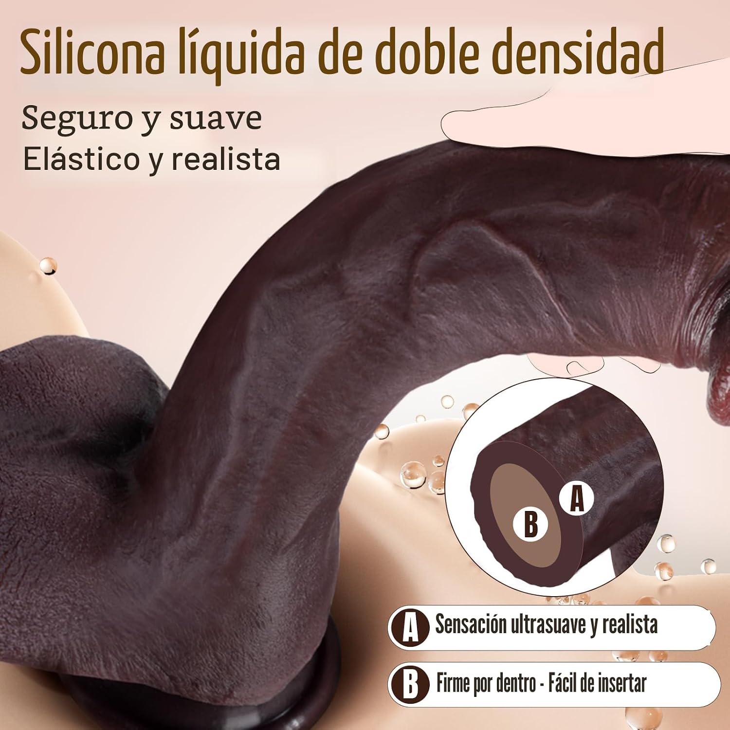 Sex Toys - Consolador grande realista - Juguete sexual de 10.8...
