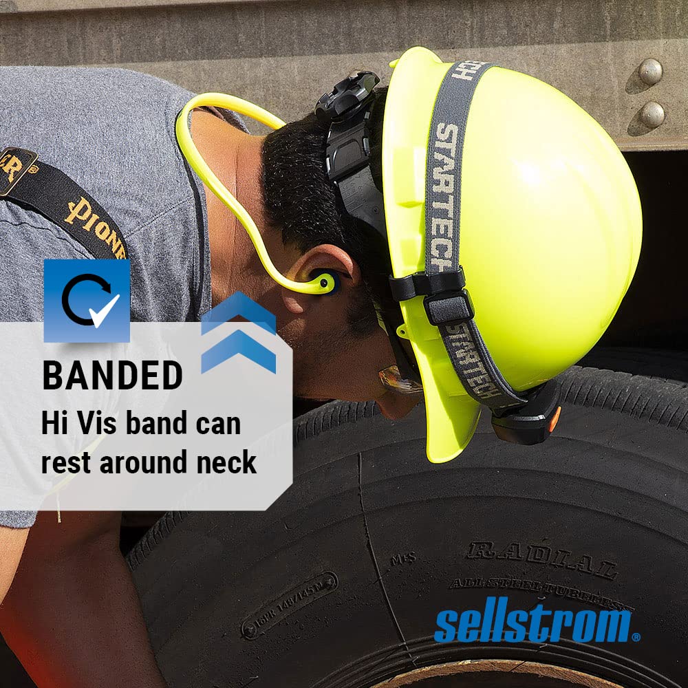 Sellstrom Tapones reutilizables para los oídos con bandas para el t...
