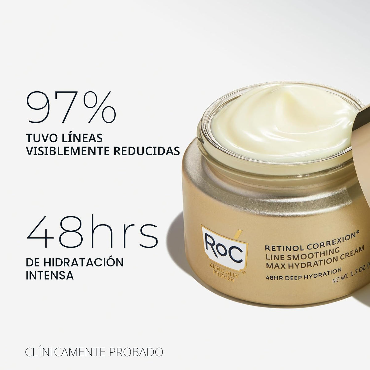 RoC Retinol Correxion Max Hidratante facial de hidratación diaria,...