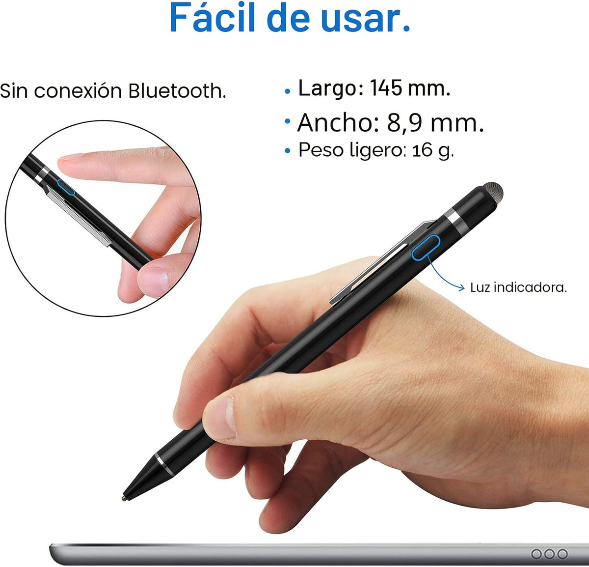 Lápiz óptico para iPad y Apple Pencil alternativo, lápiz óptico act...