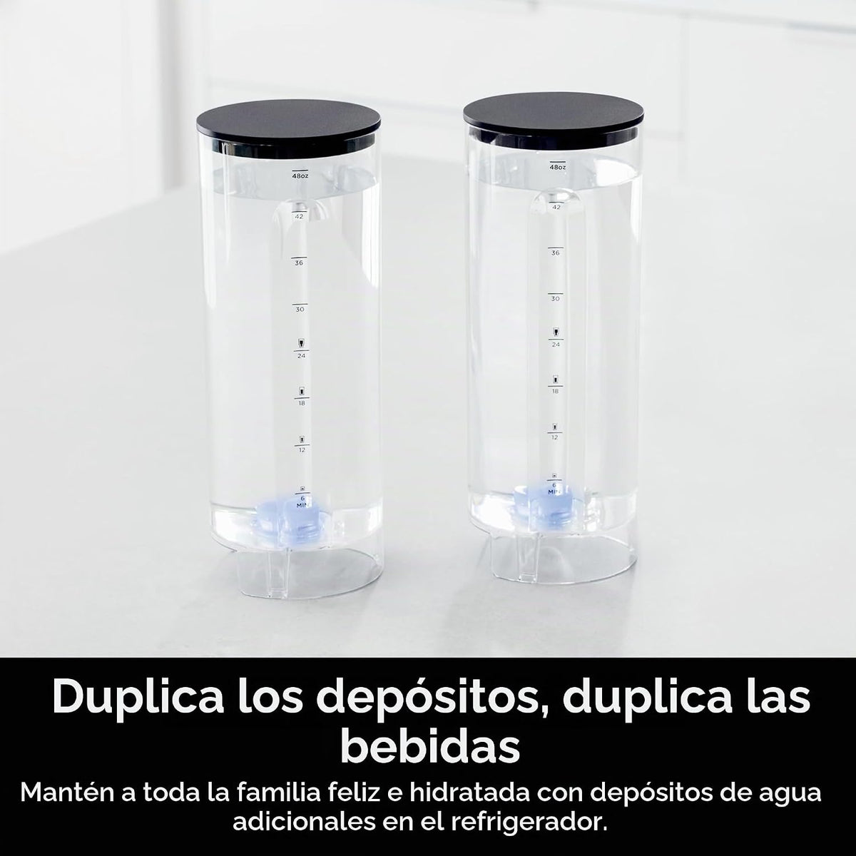 Ninja Thirsti - Depósito de agua extraíble de 48 onzas | Solo compa...