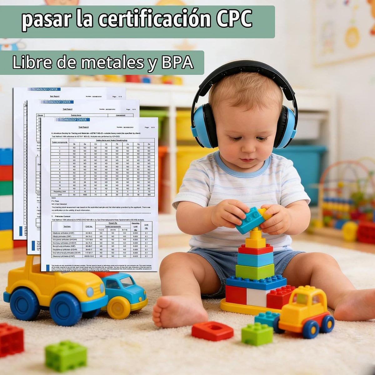 Protección auditiva para bebés y niños pequeños de 3 a 36 meses | O...