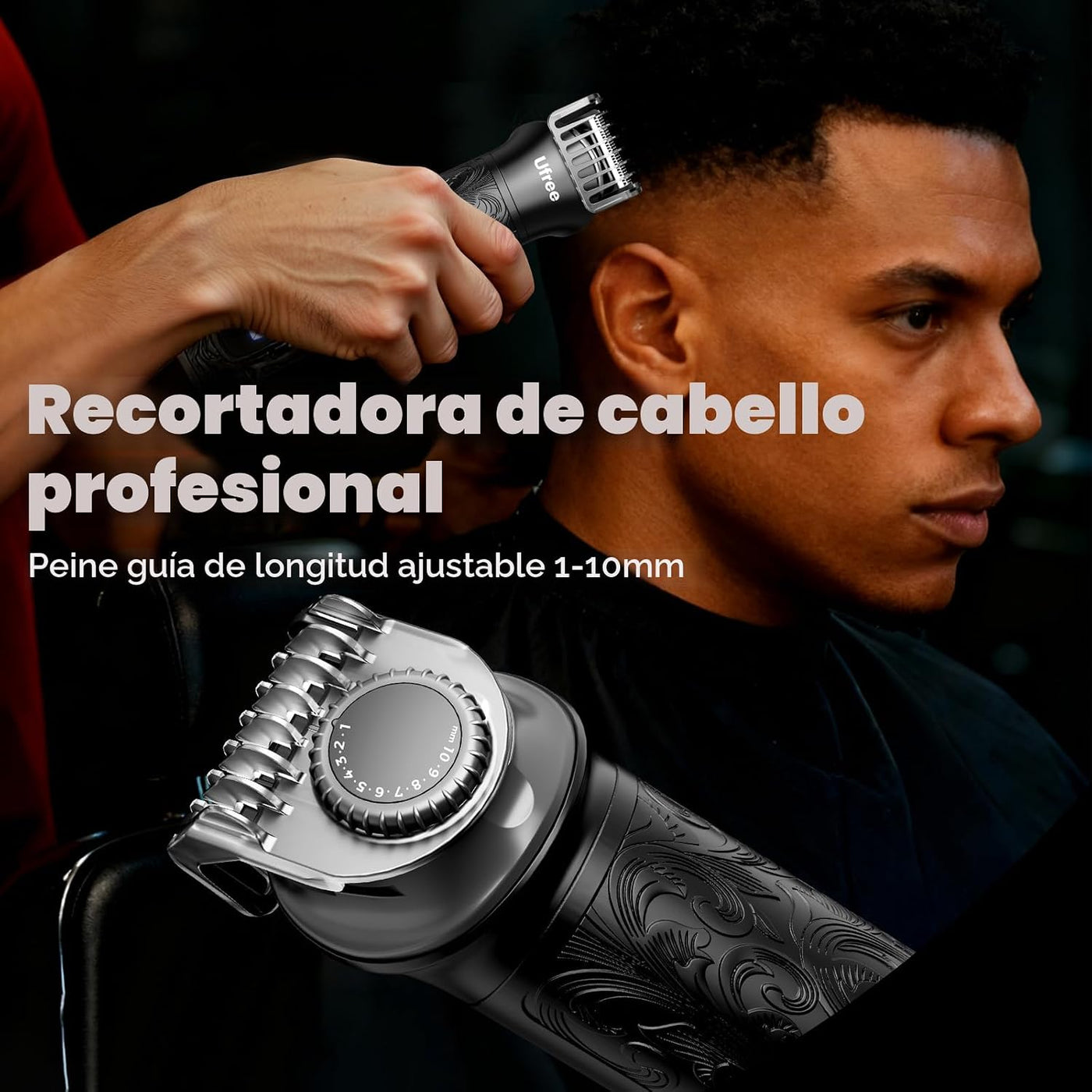 Ufree Set de afeitadora y recortadora de pelo de barba, maquinilla...
