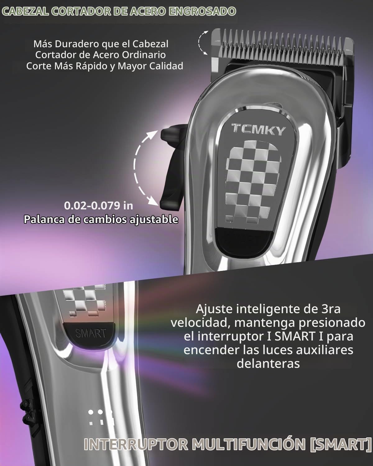TCMKY Cortapelos para hombres inalámbricos y con cable, cortapelos...
