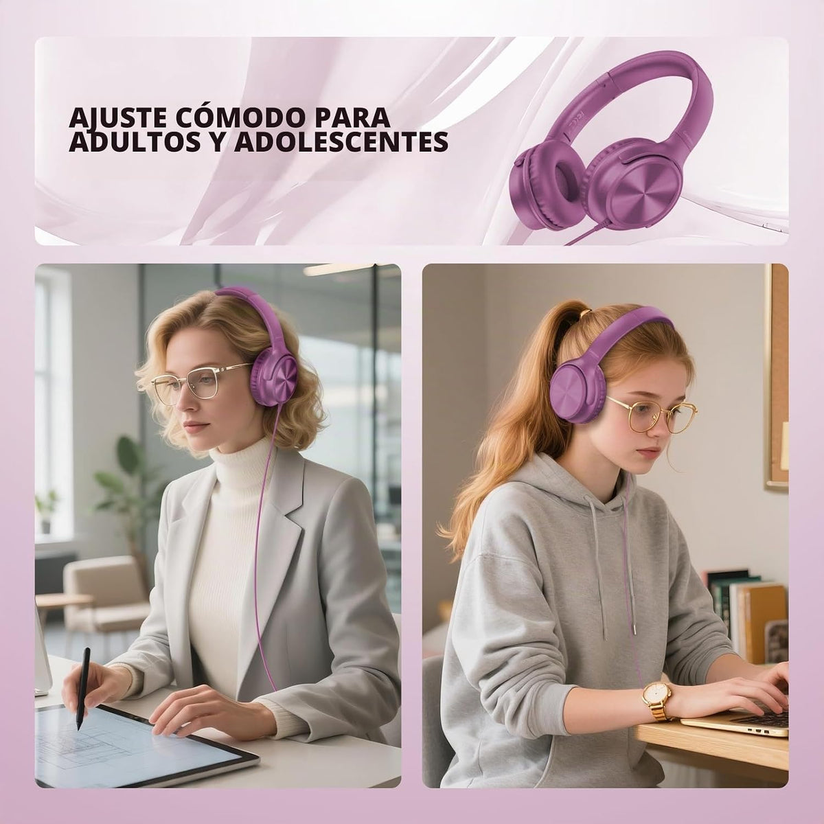 Cowyawn Auriculares USB C con cable, auriculares USB C con cable co...