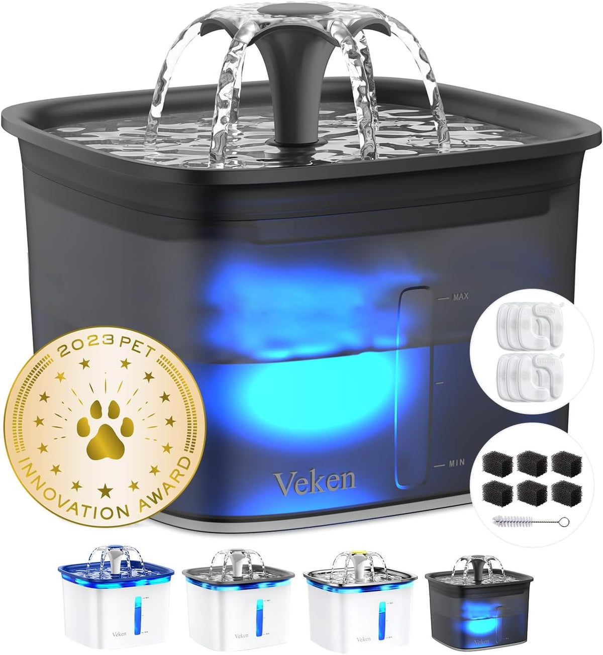 Veken Ganadora del premio a la innovación Fuente de agua para gatos...