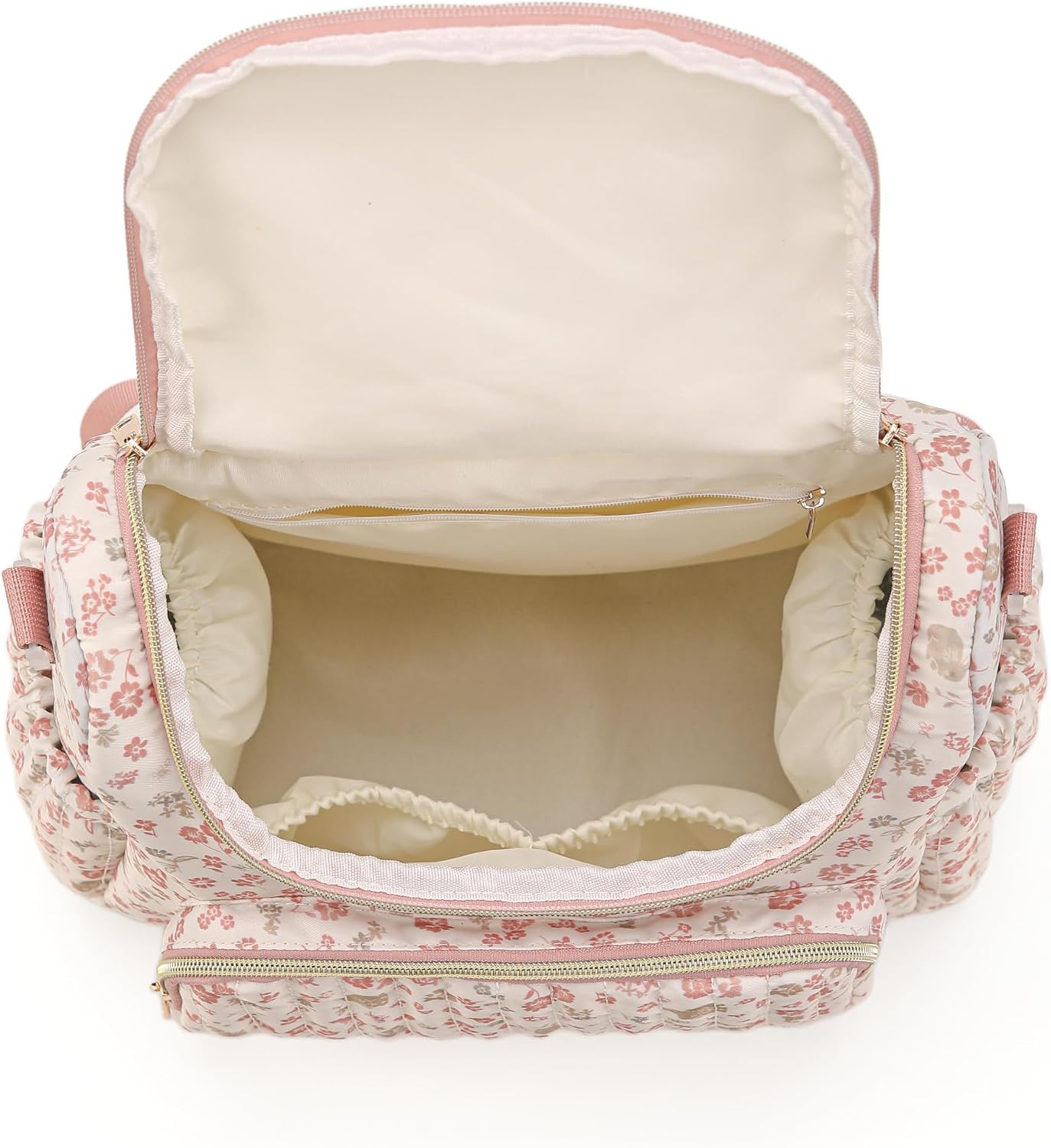 YESFIXS Mochila acolchada para pañales, mochila grande con estampad...