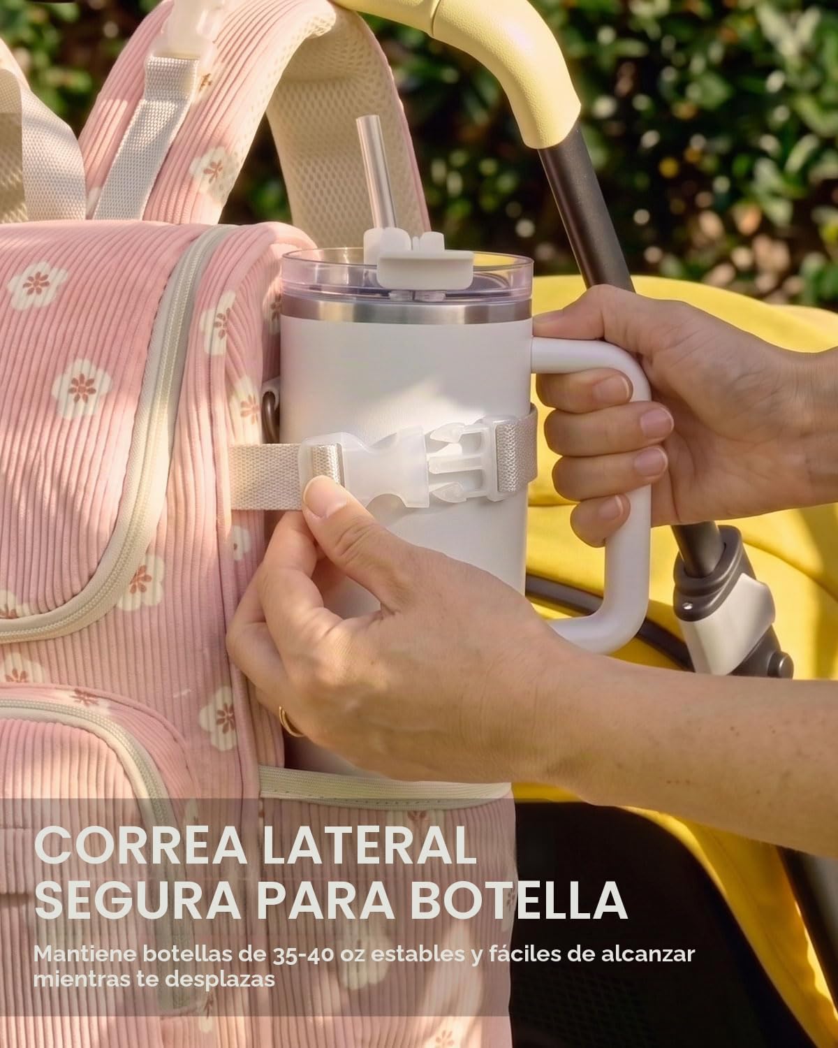 suwarble Mochila grande de pana para pañales para mamá, mochila de...