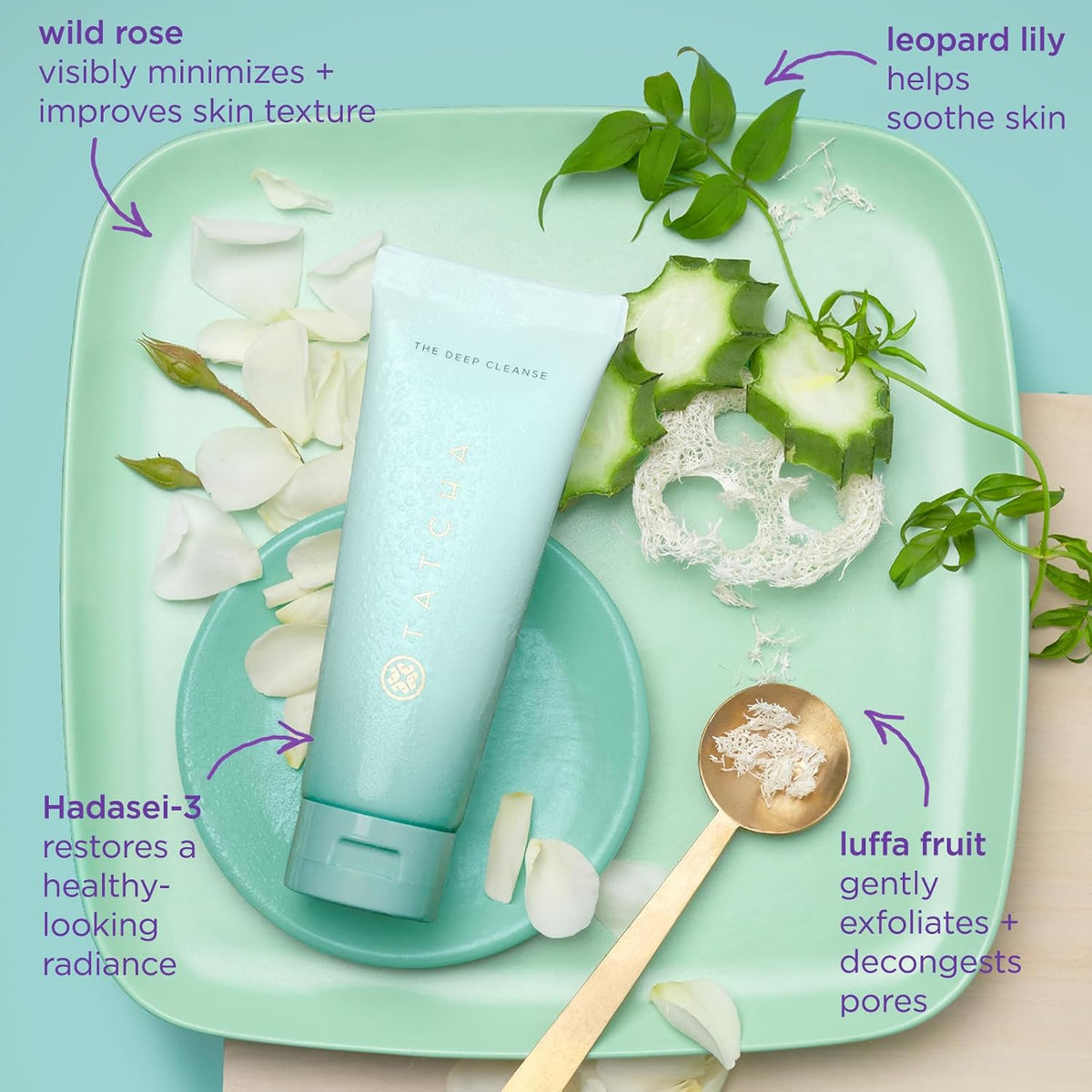 TATCHA La limpieza profunda | Limpiador exfoliante profundo y suave...