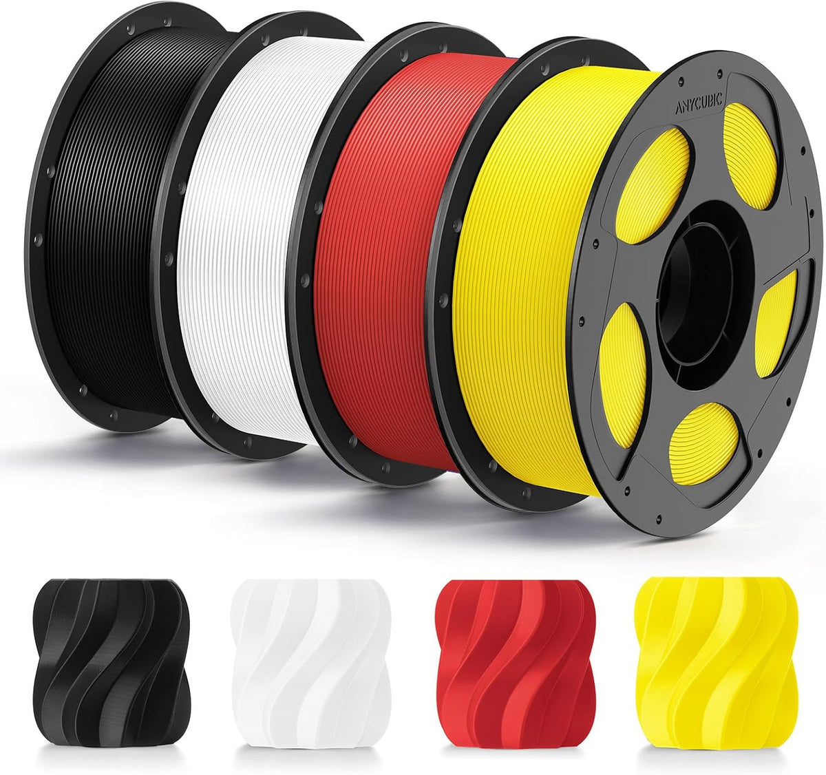 ANYCUBIC PLA Plus (PLA+), Paquete de filamento para impresora 3D de...