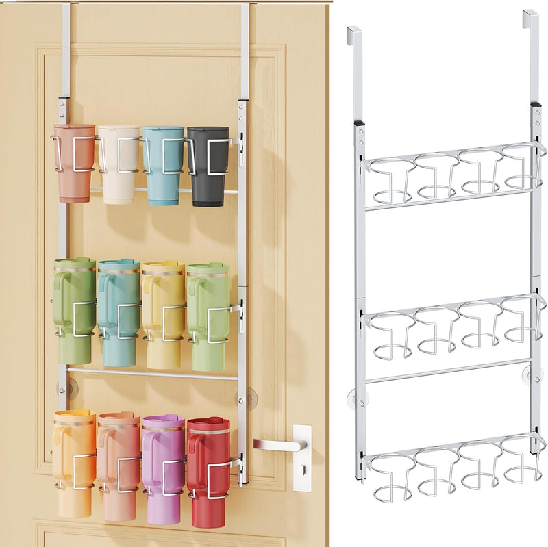 SWTYMIKI Organizador de botellas de agua de 3 niveles, soporte para...