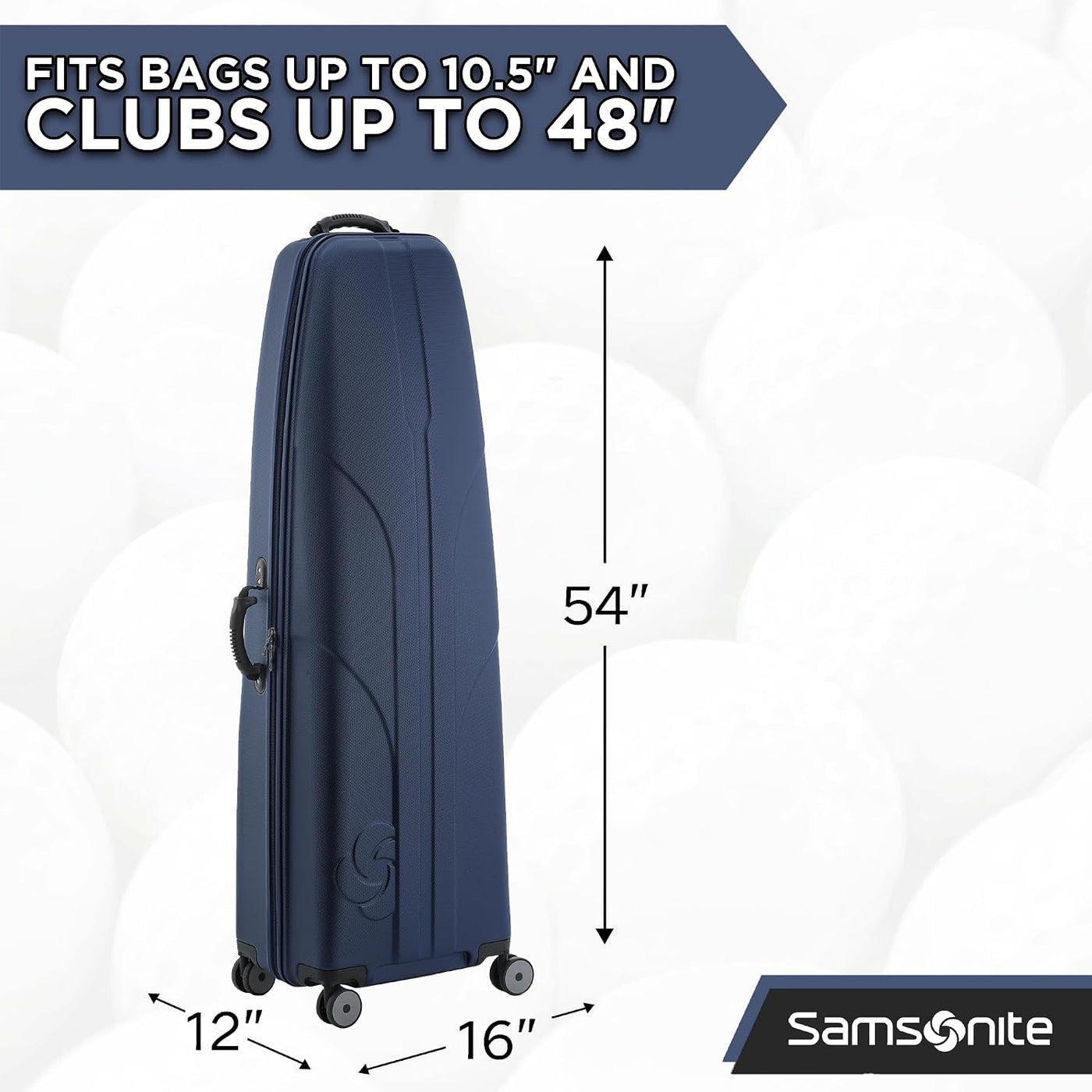 Samsonite Tour Deluxe - Funda rígida para golf, bolsa de viaje de g...
