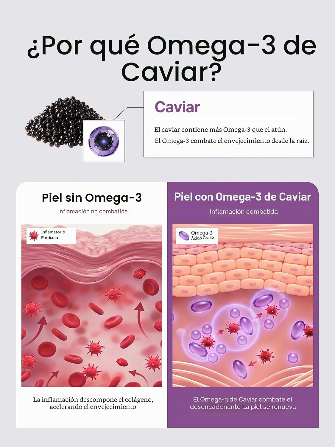 Caviar Glow Suero suavizante, suero de retinol coreano para cuidado...