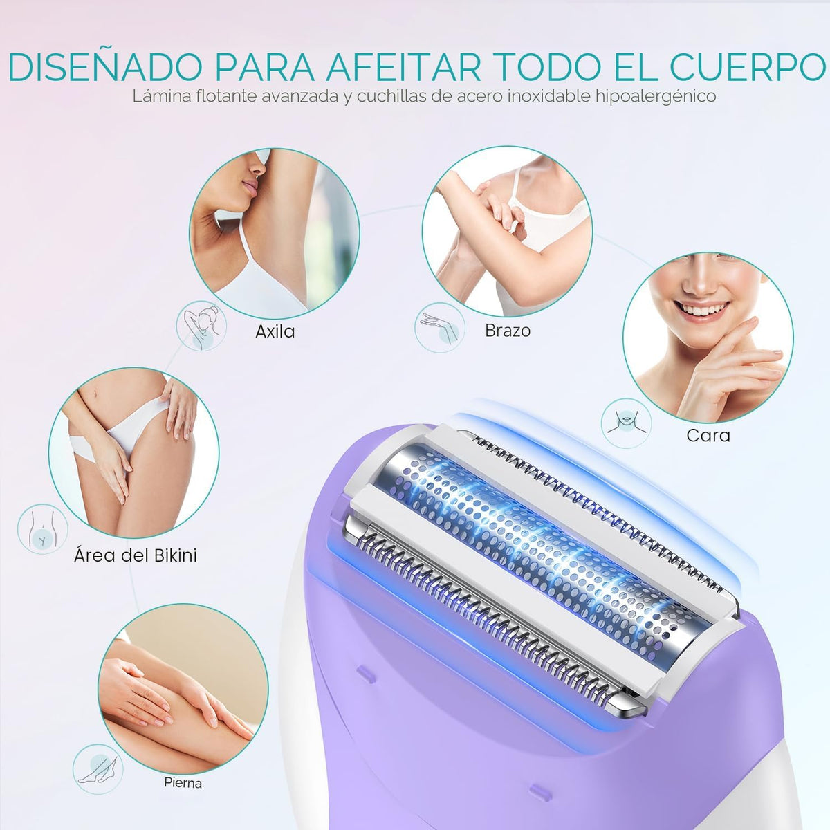 VOGOE Depiladora para las mujeres-depiladoras inalámbricas Depilaci...