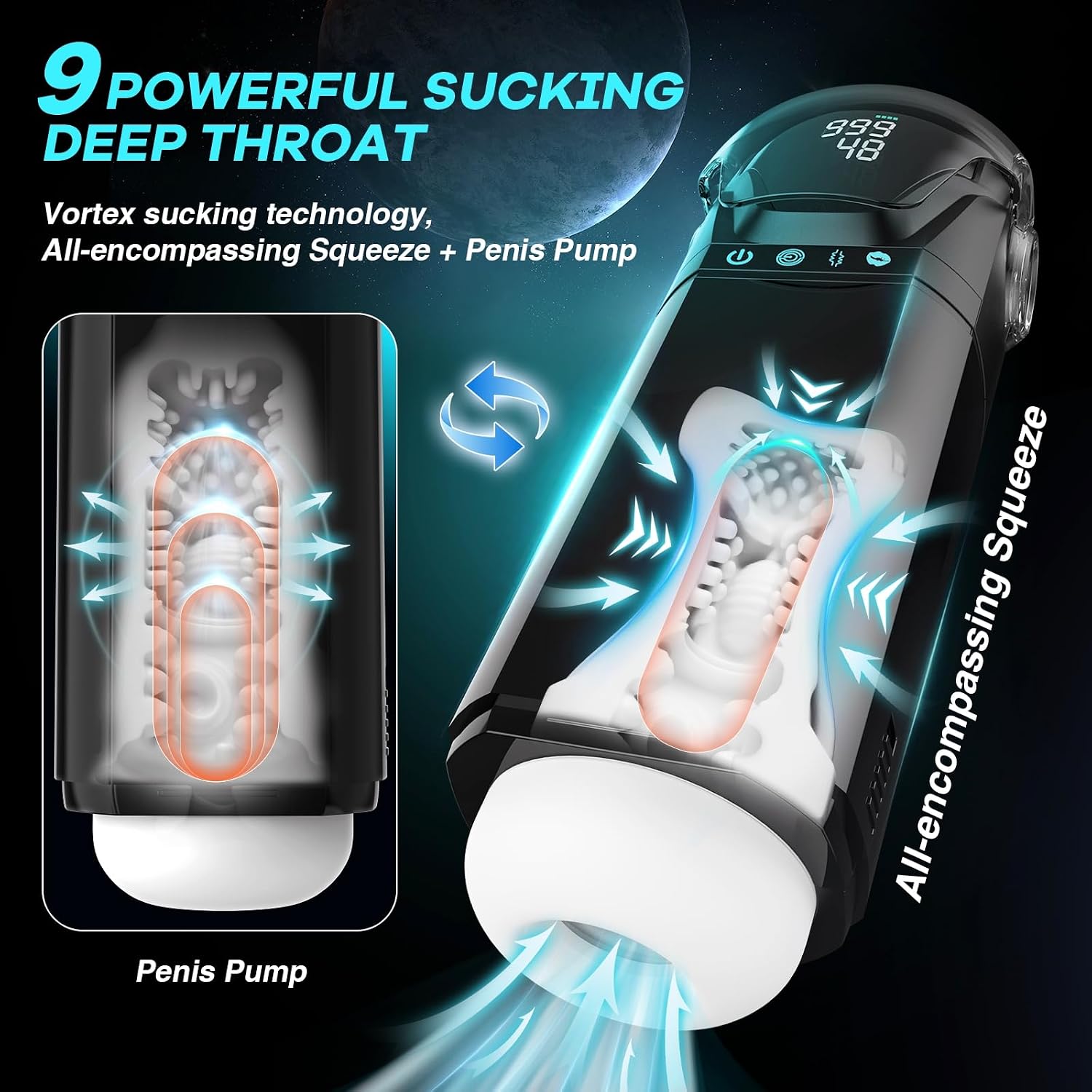 Uoffile Juguete sexual masculino para hombres, masturbador masculin...