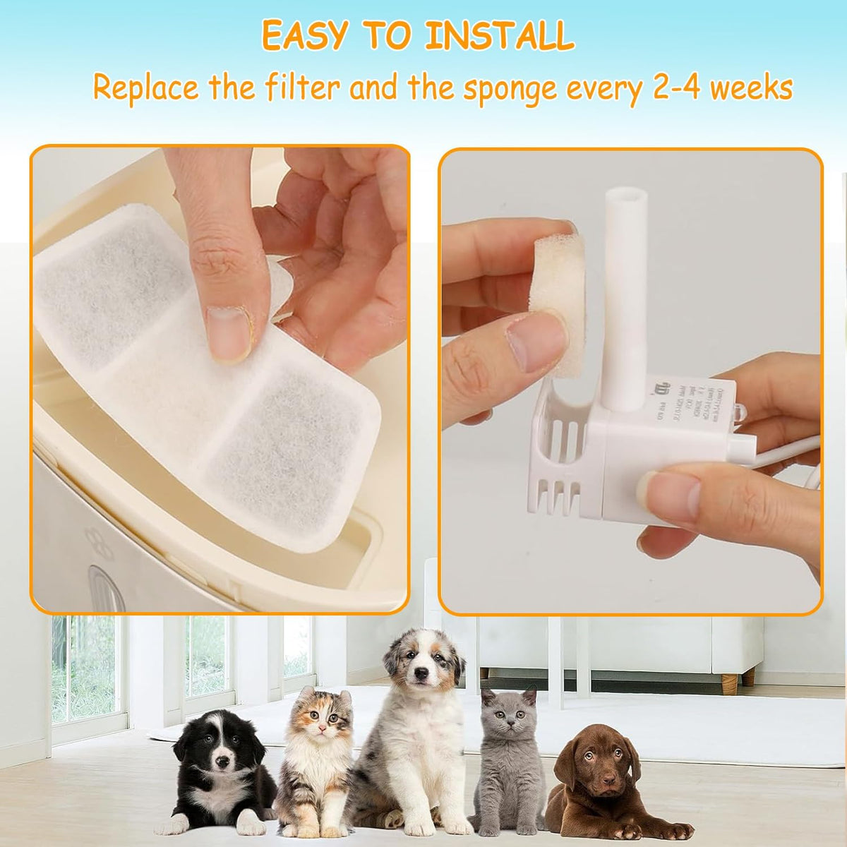 PW04 - Paquete de 12 filtros inalámbricos para fuente de agua dura,...
