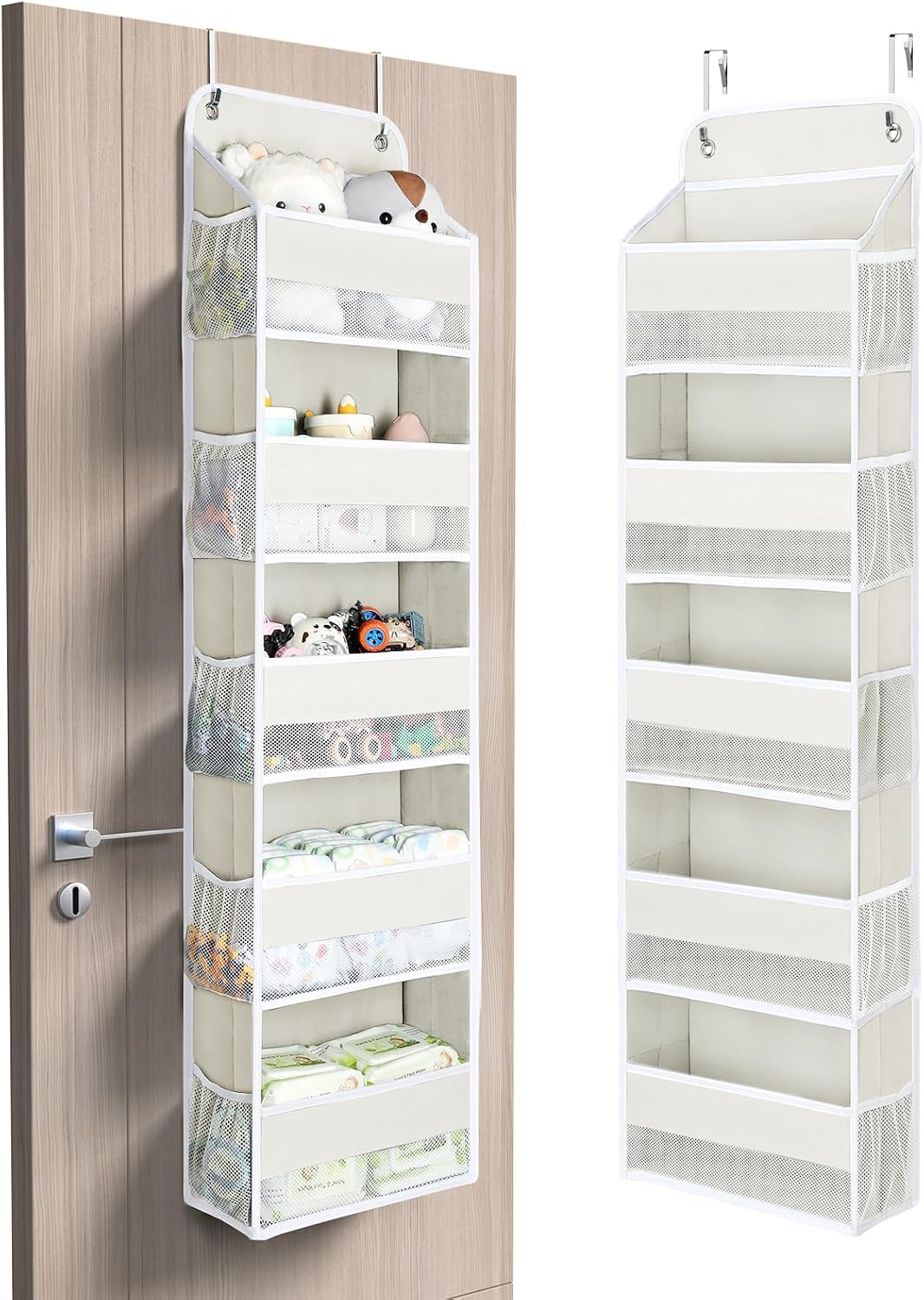 Yecaye Organizadores de baño y almacenamiento (Crema Blanca, 5 nive...