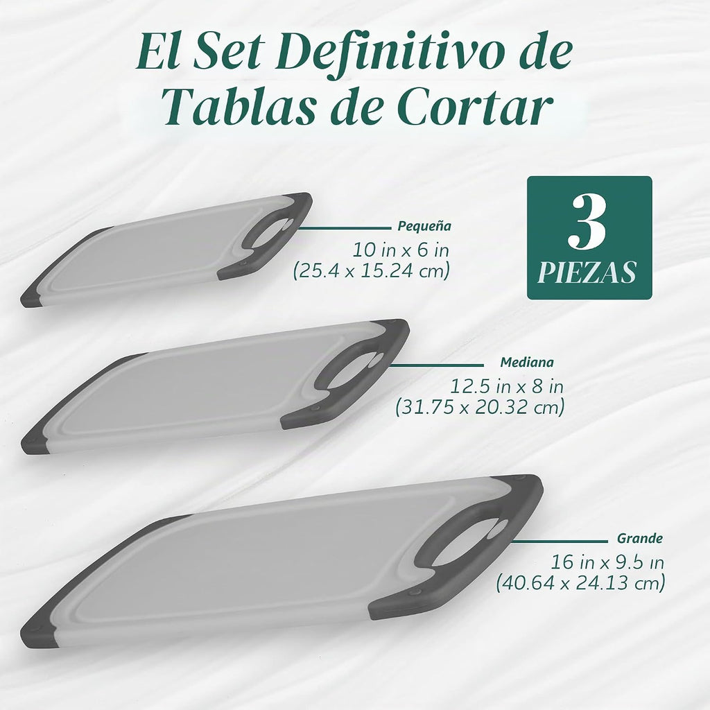 Tablas de cortar para cocina, tabla de cortar sin BPA, diferentes t...