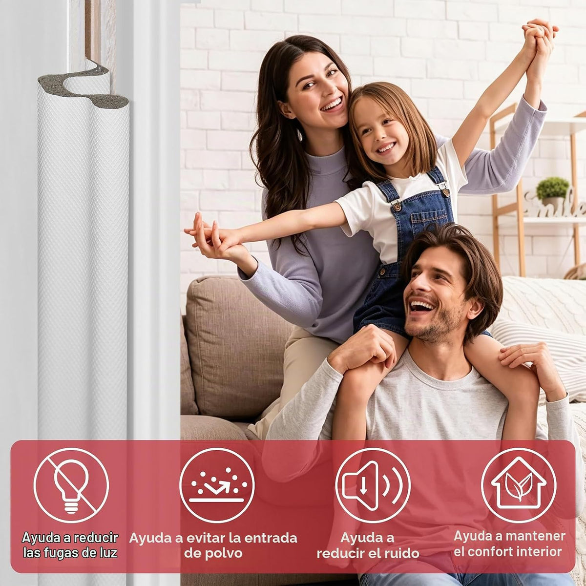Litaibai Burletes de Gran Tamaño para Puertas para Espacios Más Gra...