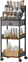 Carrito organizador de maquillaje Plaviya con cajón para tocador y...