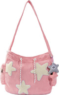 Bolso de mano con forma de estrella, diseño de mensajero estético, bolso de mano de gran capacidad, bolso de hombro casual cruzado